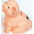 Traditional Family Sitting Pig Flesh Piggy Bank